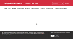 Desktop Screenshot of gemeinde-root.ch
