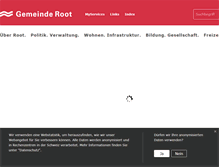 Tablet Screenshot of gemeinde-root.ch